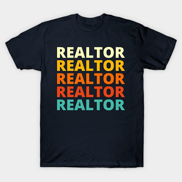 Vintage Retro Realtor T-Shirt by Sonyi